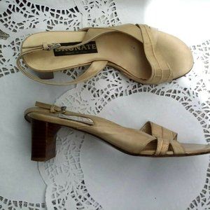 BRUNATE Vero Cuoio GOLD  Sandals SHOES Made Italy